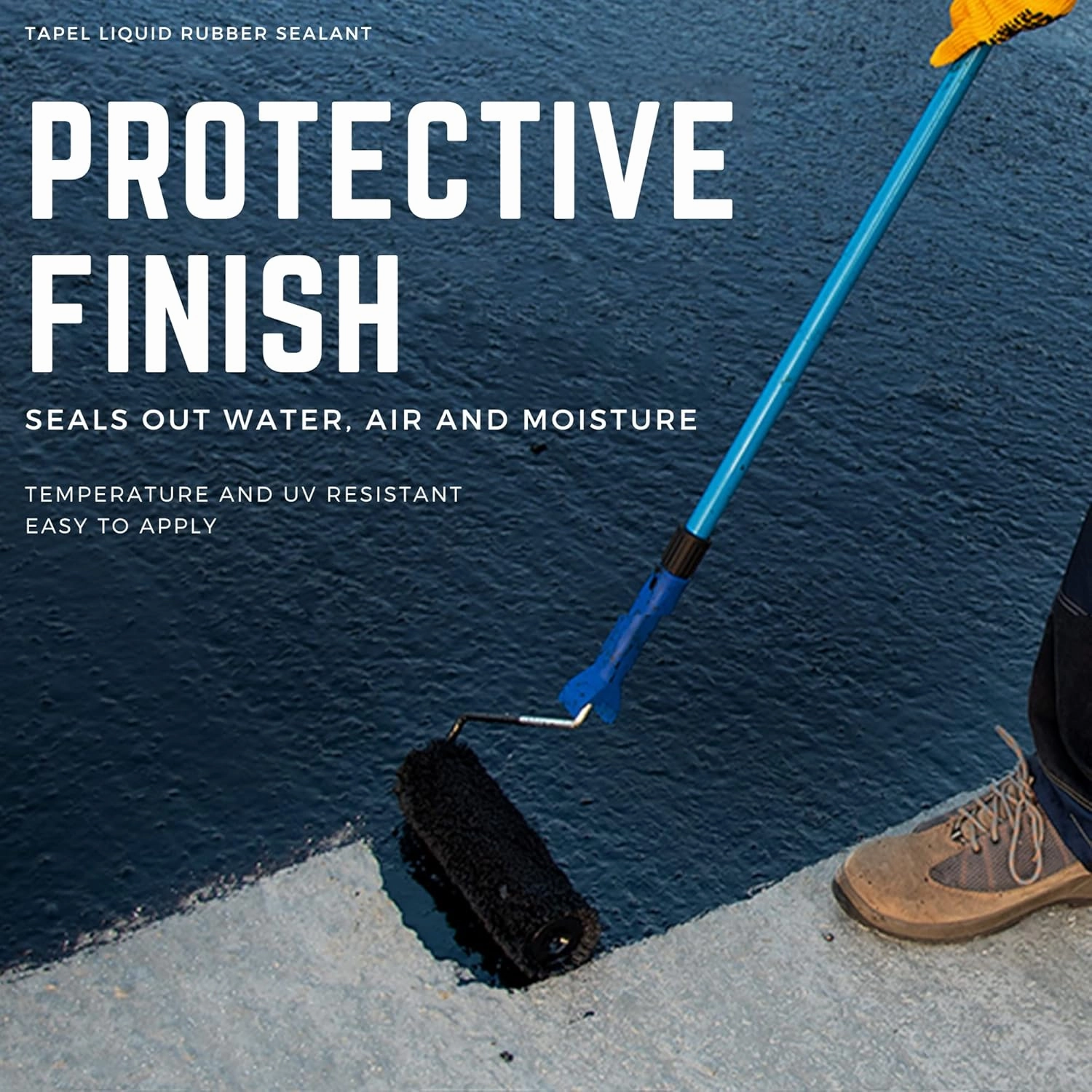 Water-Based Liquid Rubber Waterproof Sealant - Dark Grey 24oz - Professional Grade Roof & Concrete Coating, Indoor/Outdoor Leak Repair, Crack Filler, Weather-Resistant Protection