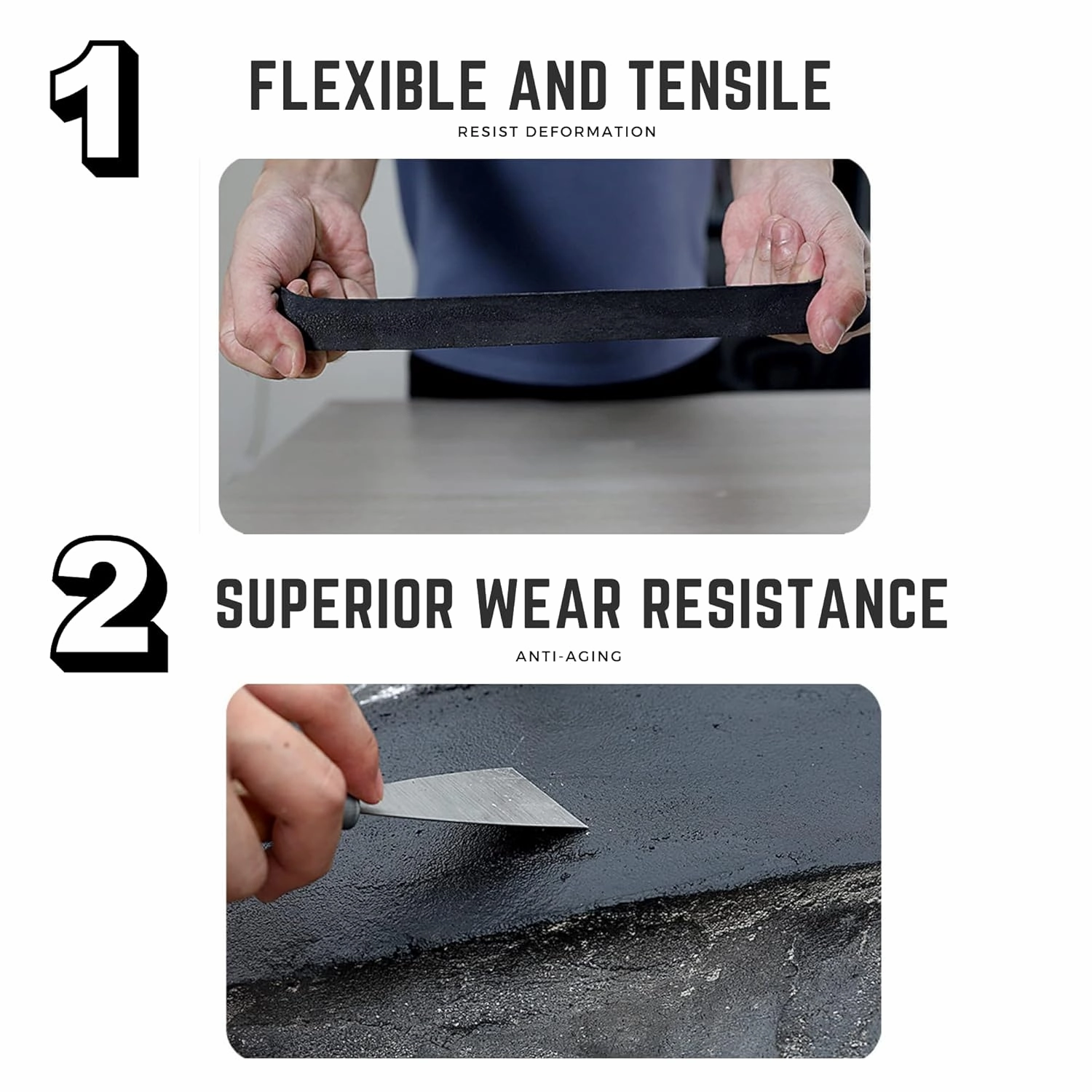 Water-Based Liquid Rubber Waterproof Sealant - Dark Grey 24oz - Professional Grade Roof & Concrete Coating, Indoor/Outdoor Leak Repair, Crack Filler, Weather-Resistant Protection