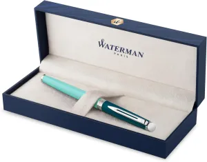 Waterman Hémisphère Rollerball Pen, Green Colour Blocking, Fine Point, Black Ink, Gift Box