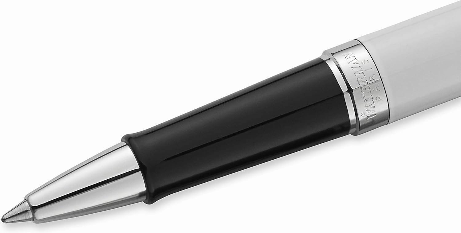 Waterman Hemisphere Deluxe White, Rollerball Pen with Fine Black refill (S0921290)