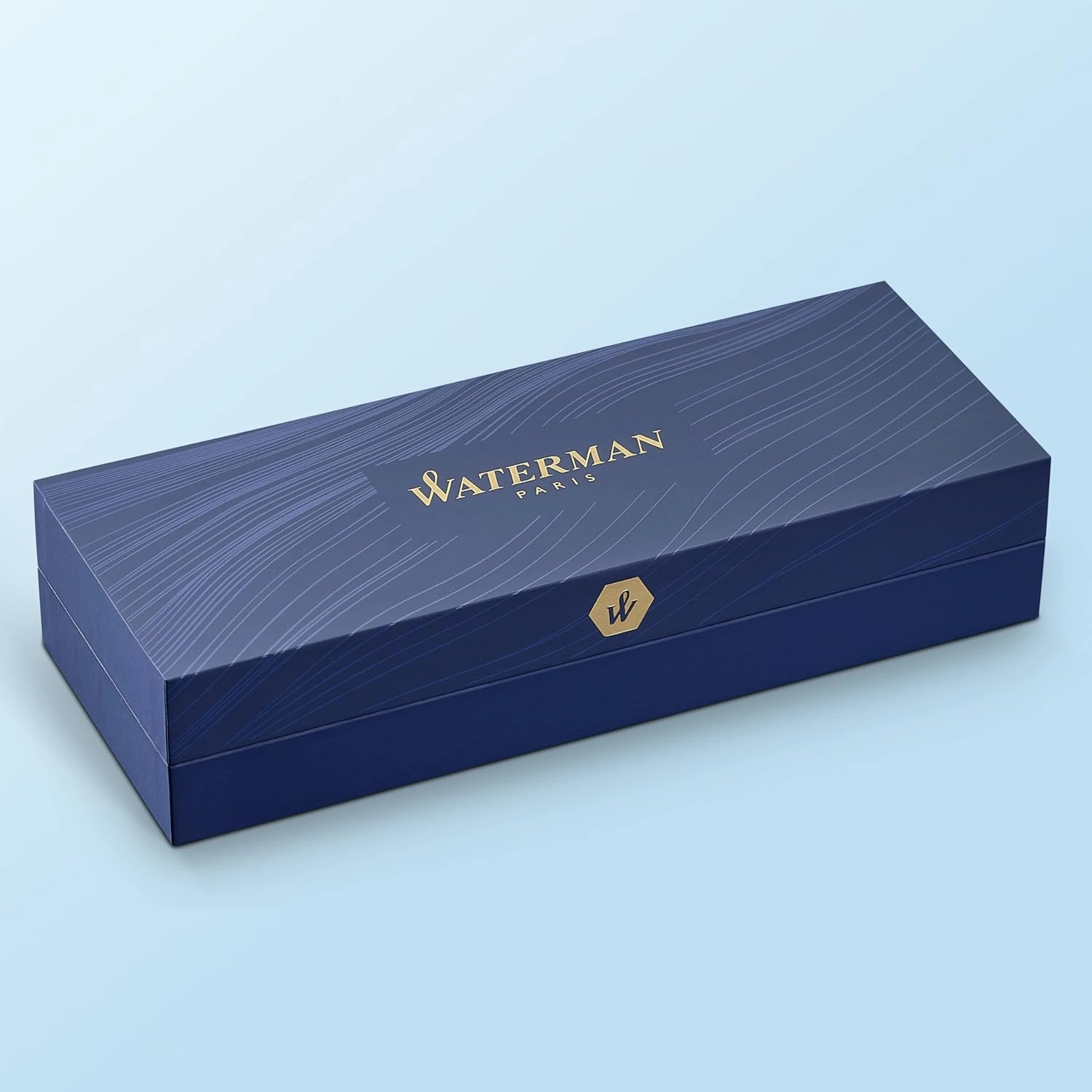 Waterman Hémisphère Rollerball Pen, Stainless Steel with Chrome Trim, Fine Point with Black Ink cartridge, Gift Box