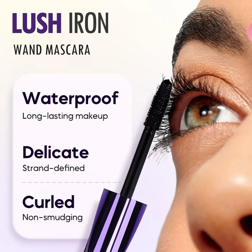 Waterproof 5D Extreme Volume Lash Mascara, Purple Mascara for Eyelashes, Length Waterproof,Natural Curling for Women Eye Makeup (White)