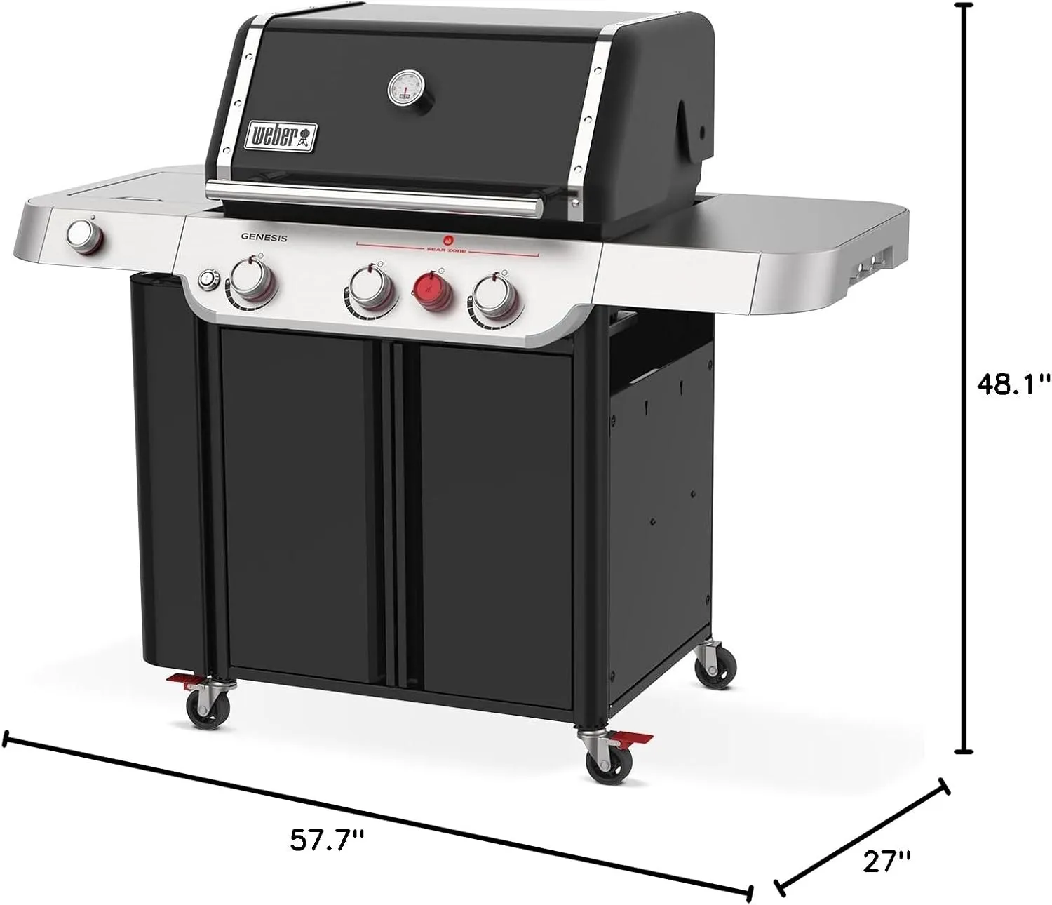 Weber Genesis E-335 Liquid Propane Gas Grill, Black