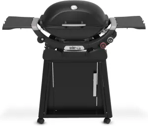 Weber Q 2800N  Liquid Propane Grill with Stand, Midnight Black
