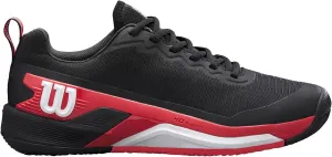 WILSON Men's Rush Pro 4.5 Clay Tennis Shoes, Black Infrared White, 9