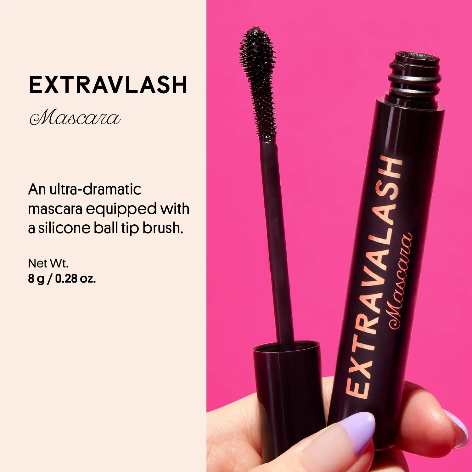Winky Lux ExtravaLash Mascara, Voluminous and Lengthening - Black Mascara Eye Makeup