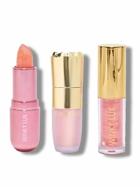 Winky Lux Opal Collection Lip Balm, Lip Oil, Cheeky Highlighter