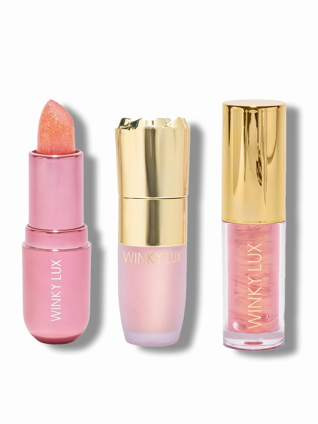 Winky Lux Opal Collection Lip Balm, Lip Oil, Cheeky Highlighter