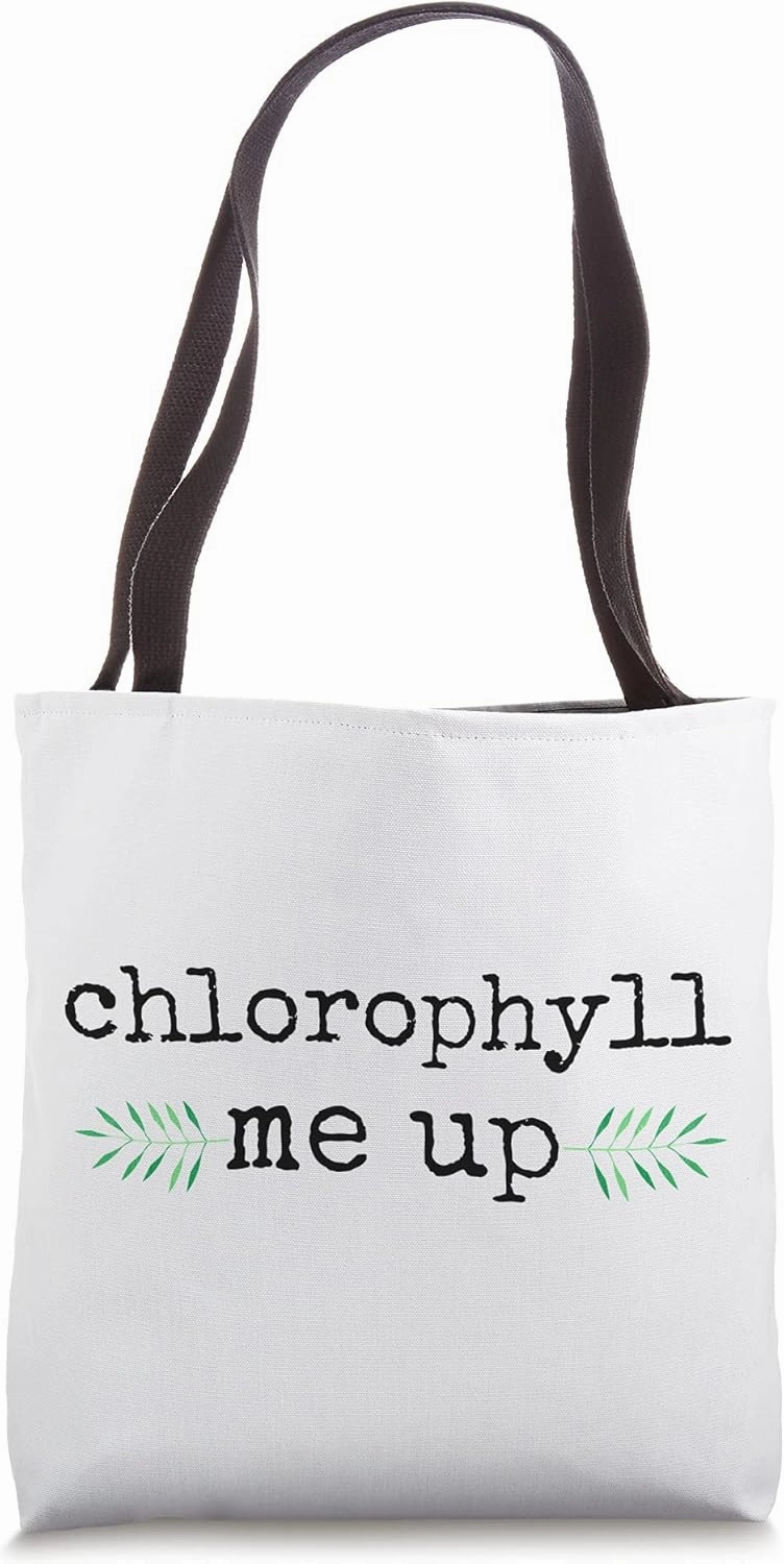 Witty Chlorophyll Me Up Pun - Liquid Chlorophyll Design Tote Bag