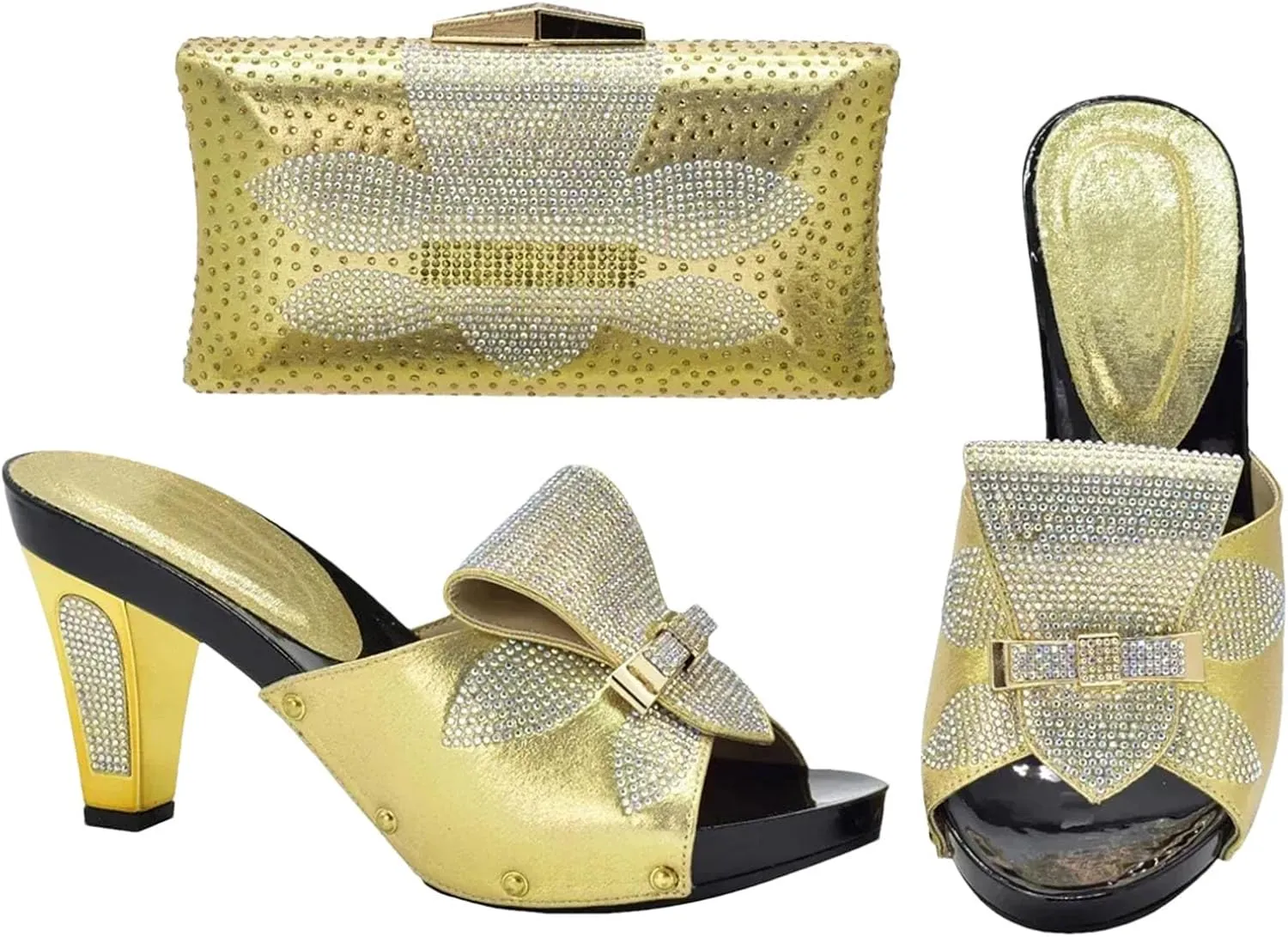 Women's African-Italian Boho Wedding Set - Macramé Ankle-Wrap Sandals & Fringed Clutch for Outdoor Ceremonies