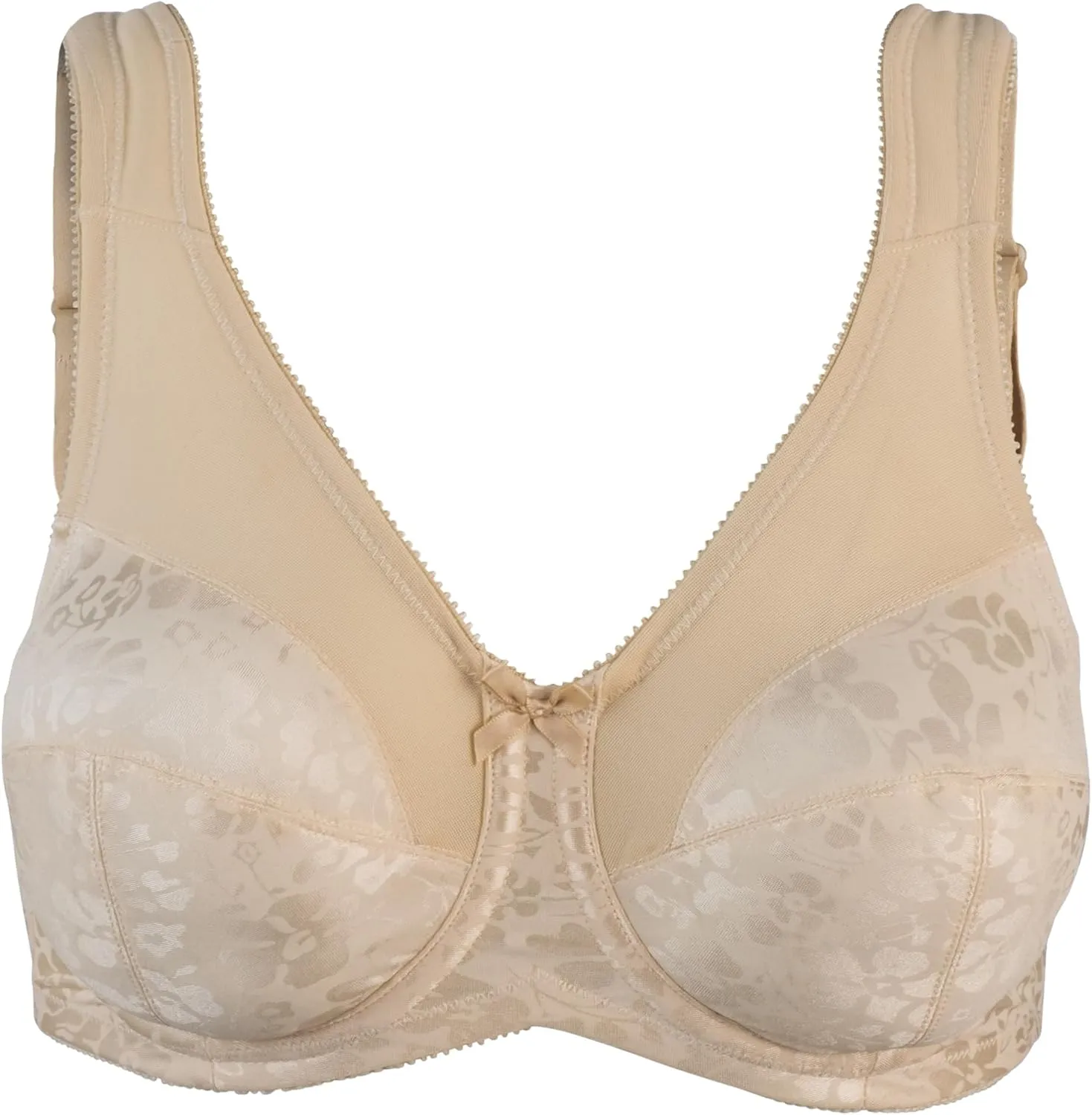 Women's Full Figure Underwire Seamed Cup Bra 7101, Fawn, 42D