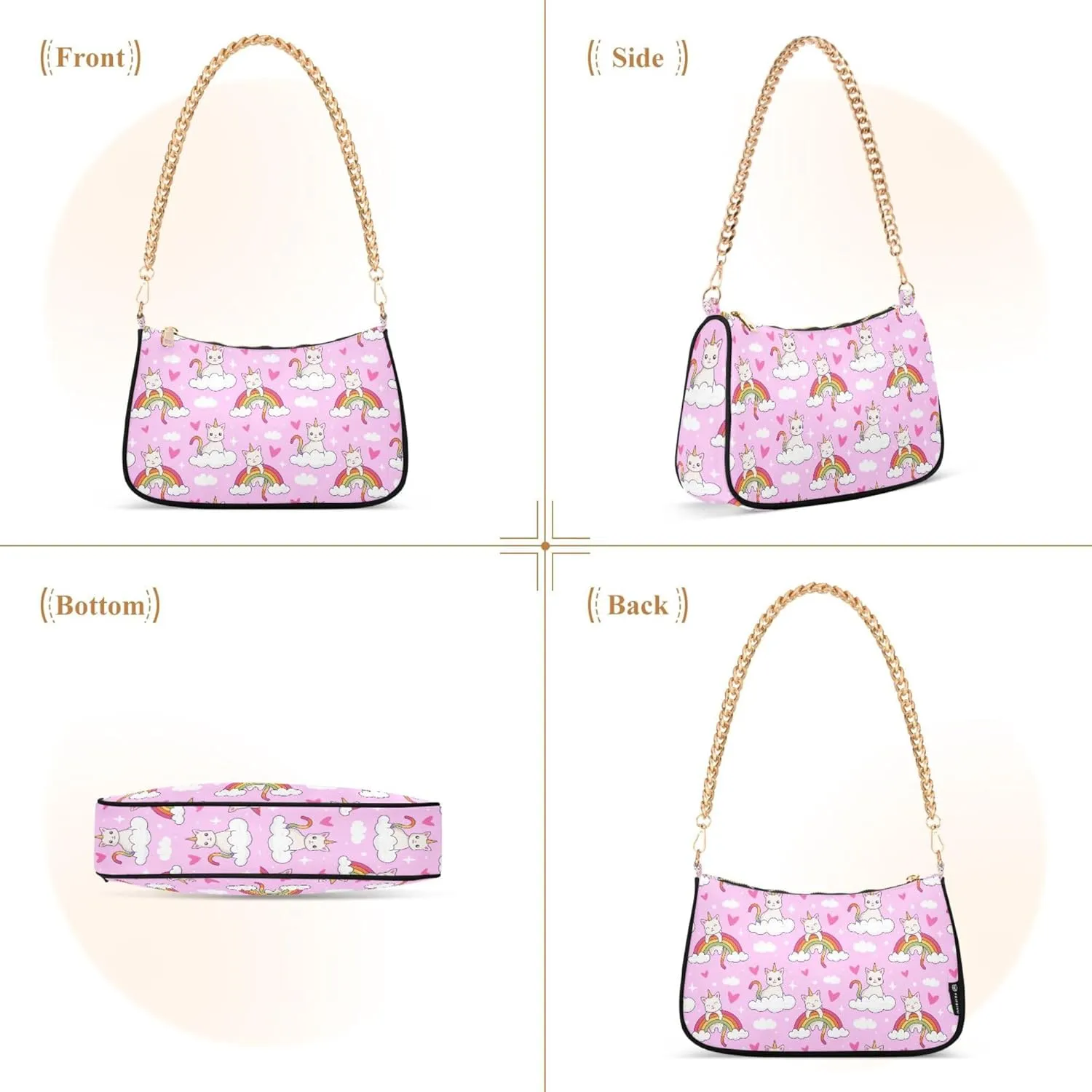 Women's Handbags Tote Crossbody Bag Stylish Purse Ladies Shoulder Bag Handbag Red Lipstick Kiss Crescent Bag