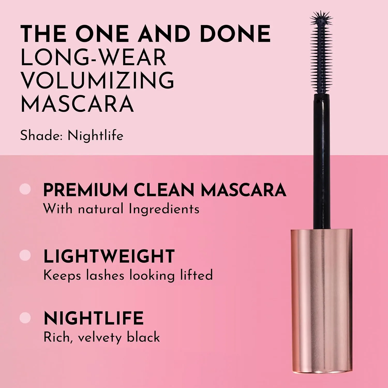 Women's The One & Done Volumizing Mascara, sunset peach, Black, 0.4 Fl Oz