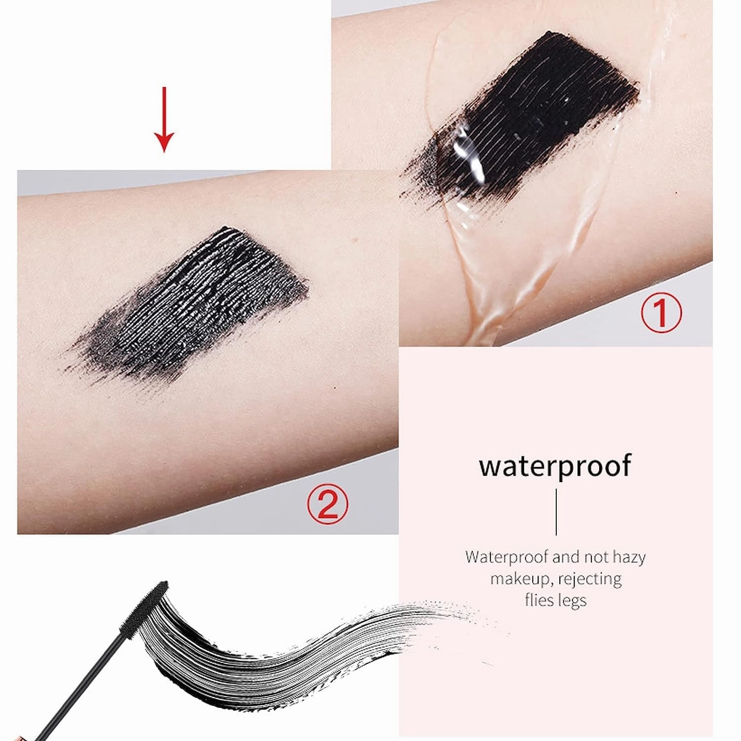 Yanquina Mascara, Yanqina Super Long Mascara, 4d Waterproof and Sweat Proof Mascara-Super Long Luxurious Mascara, Stereo Lengthening Mascara, (4pcs)