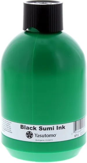 Yasutomo Yasutomo Sumi Ink Japanese Bokuju Black 12 oz