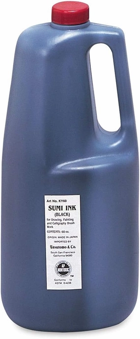 Yasutomo Liquid Sumi Ink - 60 oz, Water Resistant