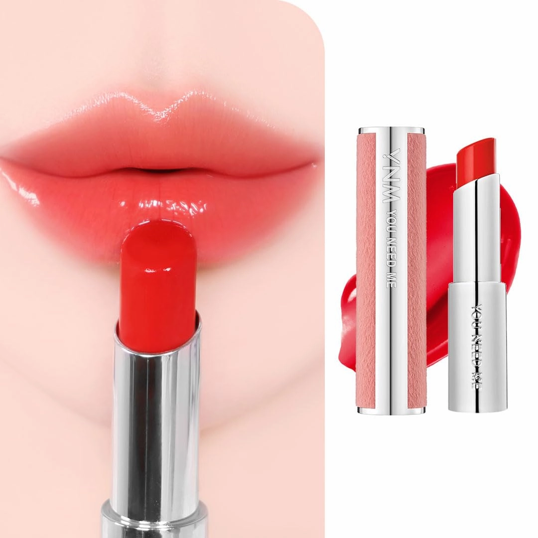 YNM Candy Gloss Balm (04 PEONY BERRY, 3g) ( 9 colors) K-beauty, Tinted, Color Lipstick Balm, Glossy, Moisture, korean, Jello lips, Non-Sticky and Long-lasting