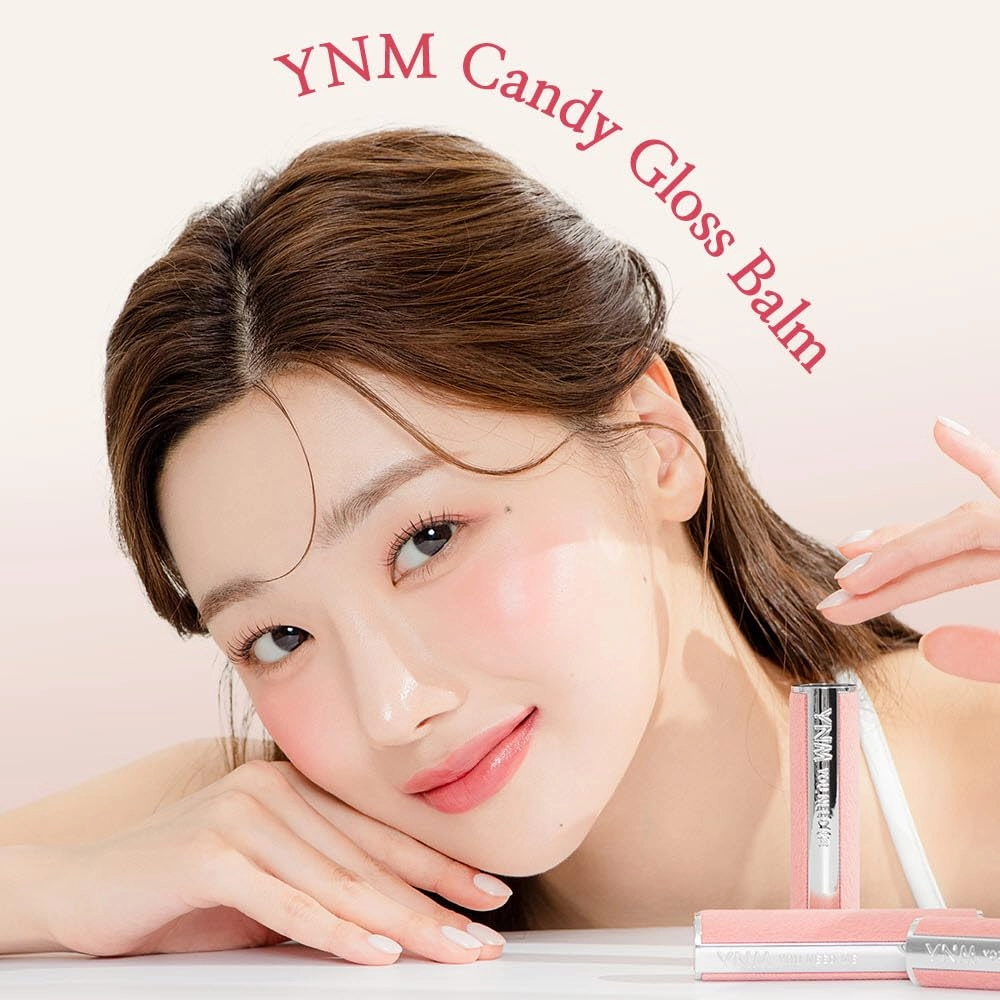 YNM Candy Gloss Balm (04 PEONY BERRY, 3g) ( 9 colors) K-beauty, Tinted, Color Lipstick Balm, Glossy, Moisture, korean, Jello lips, Non-Sticky and Long-lasting