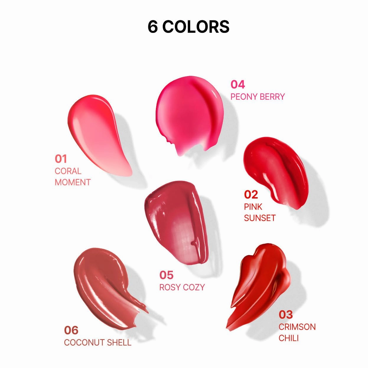 YNM Candy Gloss Balm (04 PEONY BERRY, 3g) ( 9 colors) K-beauty, Tinted, Color Lipstick Balm, Glossy, Moisture, korean, Jello lips, Non-Sticky and Long-lasting