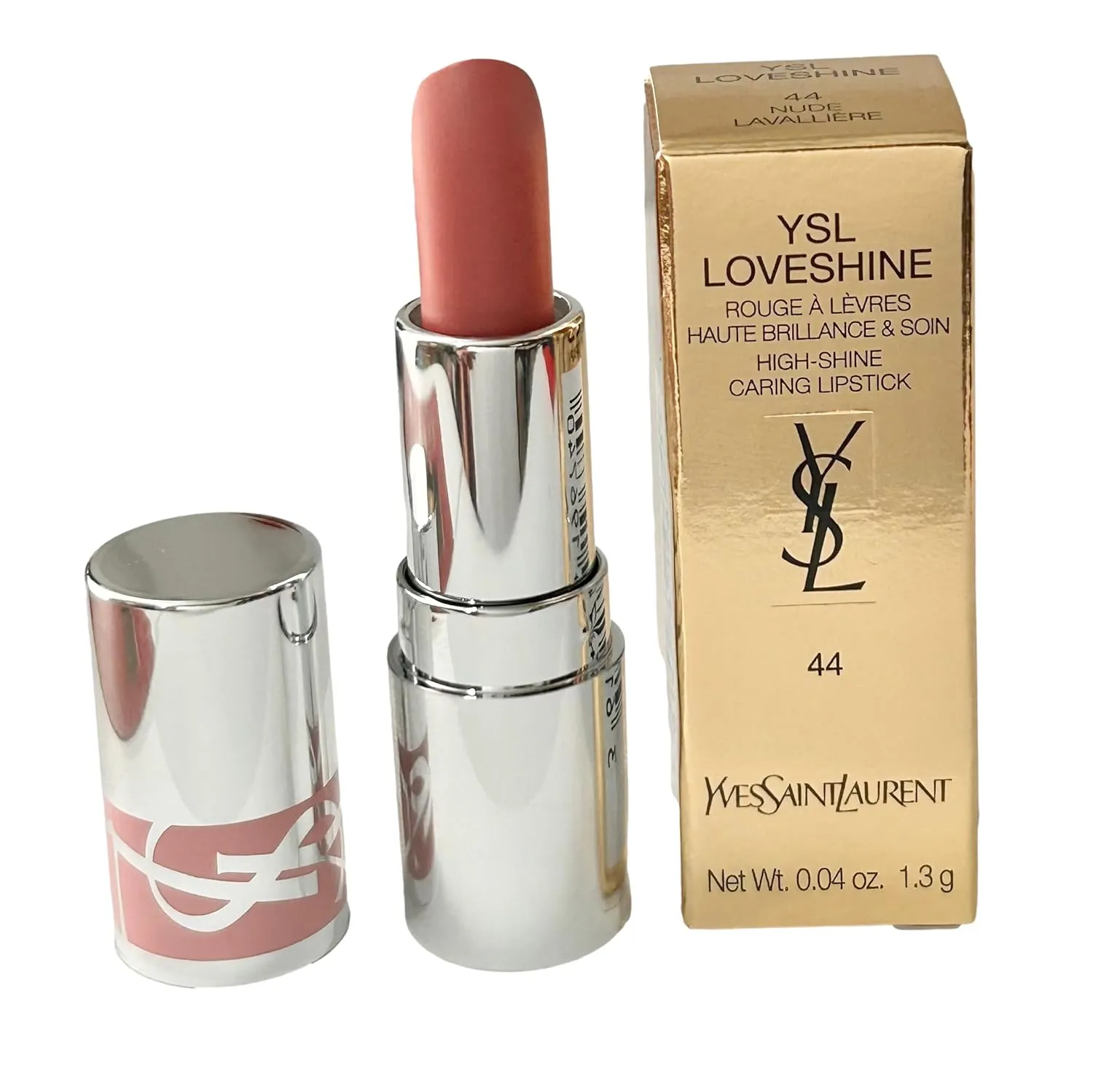 Yves Saint Laurent YSL Loveshine Lipstick Color # 44 NUDE LAVALLIERE (MINI/SMALL/SAMPLE SIZE/TRAVEL SIZE) 0.04 OZ / 1.3 G - 6740