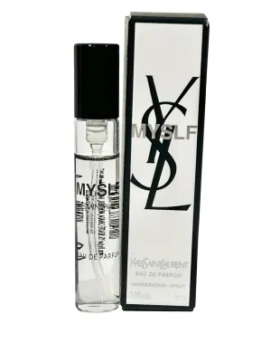 YVES SAINT LAURENT YSL Men MYSLF SPRAY Perfume MINI SMALL TRAVEL SIZE 3 ml / 0.1 Fl oz, Black