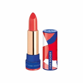 Yves Rocher Lipstick Atlas Rich Color & All-Day Care Nourishing Hydrating Formula Long-Lasting Creamy Texture 17 Coral – 3.7g / 0.13oz