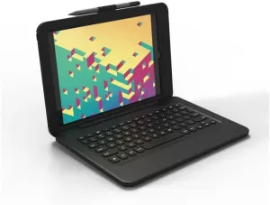 ZAGG Rugged Pro Connect for Apple iPad 10.2" (Gen 9,8,7)| Water Resistant, Keyboard & Case Combo w/Interlocking Keys - Black